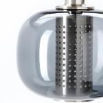 Подвесной светильник Ikea Hogvind 3 Lamps, 41 см, никелированный/серый стекло - фото 3