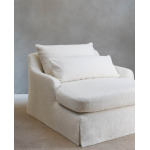 Чехол для кресла Zara Home by Vincent Van Duysen Loveseat 01 Bouclé, молочный - фото