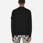 Свитер lambswool crew neck knit 'black' Stone Island, черный - фото 4