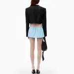 Престильный укороченный блейзер Alexander Wang, черный - фото 4