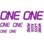 Комплект наклеек на руль OneUp Components, фиолетовый - фото