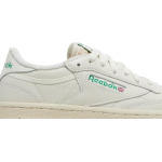 Кроссовки wmns club c 85 'chalk glen green' Reebok, белый - фото 2