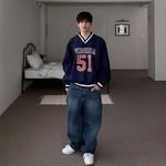 Свитшот унисекс тёмно-синий I’m David - фото 8