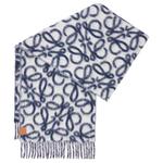 LOEWE Шарф-анаграмма, Marine Blue - фото 7