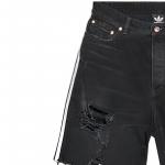 Шорты джинсовые Balenciaga x Adidas Unisex, черный - фото 5