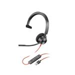 Проводная гарнитура Plantronics Poly C3310-M single-ear (Teams version), черный - фото