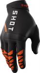 Перчатки Shot Core с логотипом, черный/оранжевый - фото
