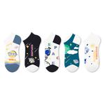 Унисекс Носки JKN, Розовый Цветочный Принт (5 пар) - фото 8