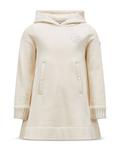Платье с капюшоном для девочек - Little Kid Moncler, слоновая кость/кремовый - фото