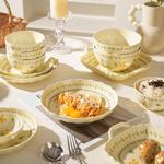 CERAMICS Набор керамических мисок и тарелок Fresh Underglaze Color, красивые керамические пиалы и тарелки, 12-дюймовые тарелки с двумя ушками в виде рыбы, набор из 2 штук - фото 5