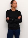 Тонкий вязаный свитер Kaffe Sweater Lizza, черный - фото 2