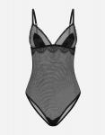Боди из тюля Dolce & Gabbana, черный - фото