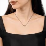 Pandora Серебряное колье 925 пробы с цирконами, женское - фото 8