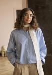 Блуза Culture Button-down blouse, Blue White Stripe/Blue - фото