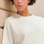 Трикотажная футболка женская серо-белая HERMES - фото 5