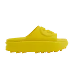 Кроссовки Gucci Wmns Slide Sandal, желтый - фото