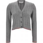 Джемпер вязаный жаккард rwb THOM BROWNE, серый - фото