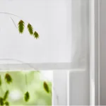 Римская штора Ikea Ringblomma 100x160 см, белый - фото 8