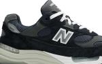 Кроссовки New Balance 992 Made in USA 'Navy Grey', синий - фото 3