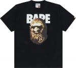 Футболка BAPE Ape Head Tee 'Black', черный - фото