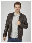 Кожаная куртка Bugatti, темно-коричневый - фото