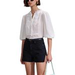 Шифоновые блузки женские Self-portrait, белый - фото 8