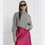 Шерстяная водолазка стандартного кроя Samsøe Samsøe, серый - фото 2