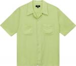 Рубашка Stussy Contrast Pick Stitched Shirt 'Lime', зеленый - фото 2