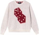 Свитер Stussy Dice Mohair Sweater 'Bone', кремовый - фото