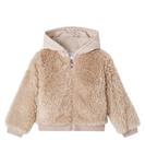 Искусственная меховая куртка Moncler Enfant, Light Beige - фото