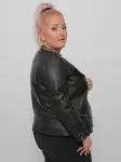 Кожаная куртка JCC "31024033", черный - фото 2