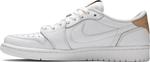Кроссовки Air Jordan 1 Retro Low OG Premium White Tan, белый - фото 3