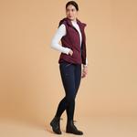 Жилет Fouganza женский для верховой езды, темно-бордовый - фото 4