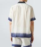 Вышитая рубашка для боулинга Dries Van Noten, темно-синий - фото 4