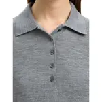 Поло с длинным рукавом Selected Thea, серый - фото 6