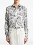 Рубашка с принтом пейсли Etro, серый - фото 2