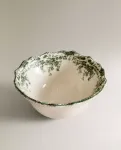 Чаша Zara Home Floral Earthenware Snack, оливковый - фото 3
