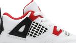 Кроссовки Air Jordan 4 Retro OG TD Fire Red 2020, белый - фото 2