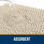 Коврик для ванной Olanly, 92х60 см, бежевый - фото 4