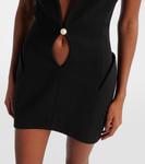 Мини-платье с вырезом Mugler, черный - фото 5