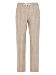 Полосатые брюки Barba, нейтральный - фото