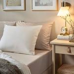 Простыня Ikea Nattjasmin, 180х200, светло-бежевый - фото 9