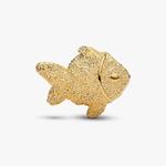Шарм Pandora Textured Fish Mini, золото - фото 2