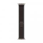 Ремешок Apple Trail Loop Blue/Black, 49 мм, M/L, Natural Titanium Finish - фото