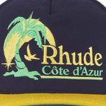 Бейсболка Rhude Azur Coast Cap, цвет Navy/Yellow - фото 3