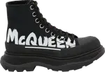 Кроссовки Alexander McQueen Wmns Tread Slick Boot McQueen Graffiti Logo - Black, черный - фото