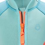 Гидрокостюм для снорклинга неопреновый 1.5 мм короткий детский бирюзовый Subea - фото 6