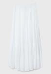 Юбка макси Stradivarius Peasant, белый - фото 3