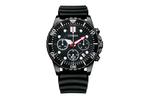 CITIZEN Часы Quartz Movement Rubber Strap Watch Men's Watch Black Dial, Black - фото