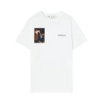 Футболка Off-White Caravaggio Lute Slim Tee 'White/Black', белый - фото